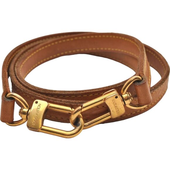 830177AG (V2) Louis Vuitton Strap 39.6" Beige Leather - Picture 3 of 10